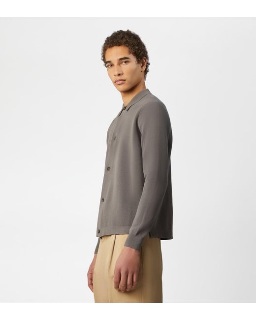 Tod's Brown Shirt In Cotton Knit for men