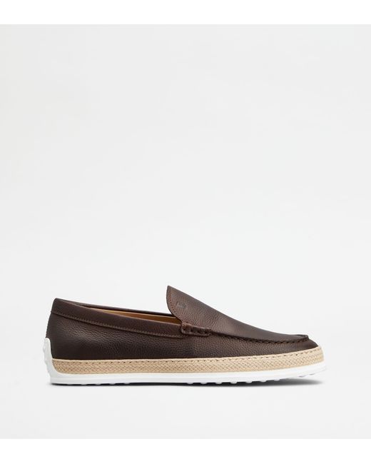 Tod's Slipper-Loafer Aus Leder in Brown für Herren
