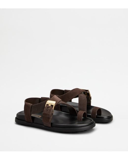 Tod's White Thong Sandals