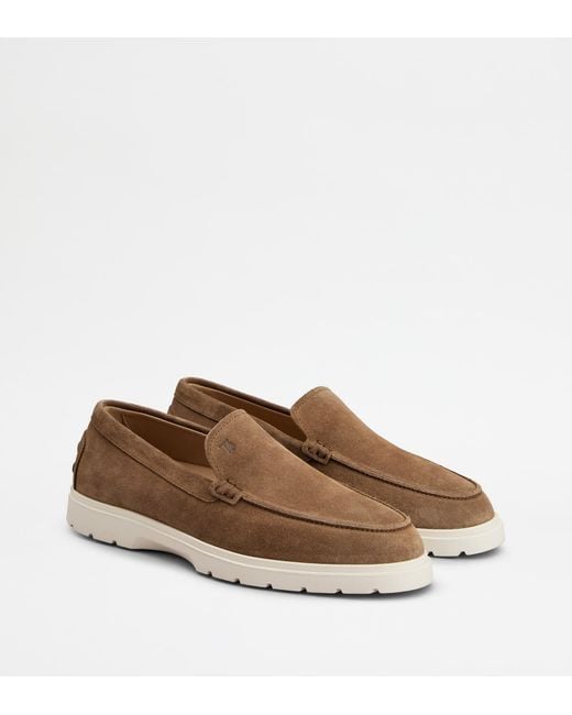 Tod's Brown Slipper Loafers for men