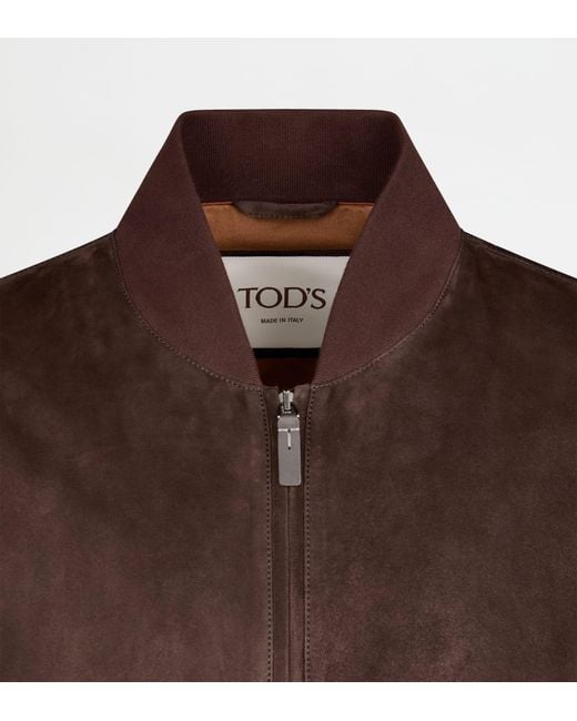 Tod's Brown Bomber Jacket for men