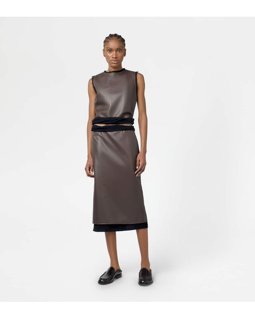 Tod's Brown Midi Skirt