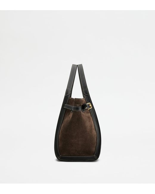 Tod's Brown T Signature Shopping Bag