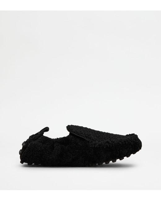 Tod's Black Glove Gommino Loafers