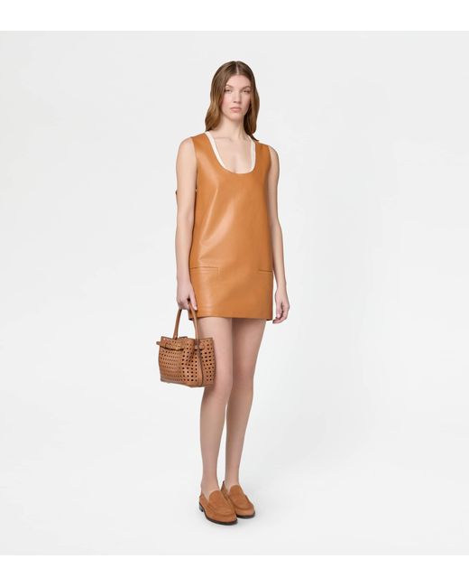 Tod's Orange Mini Dress