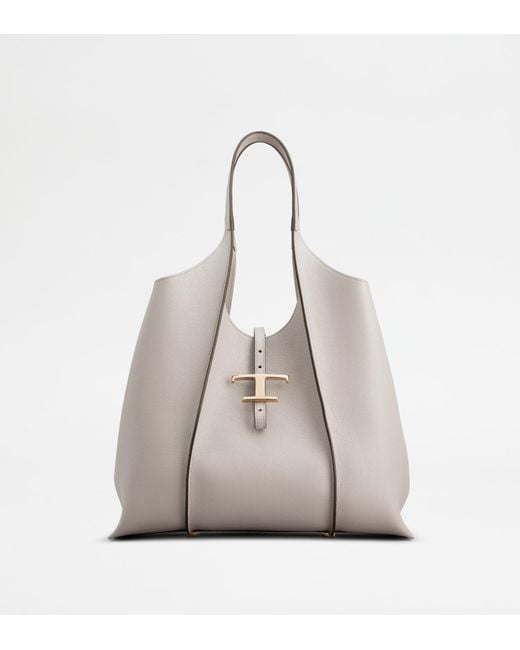 Borsa Shopping T Timeless di Tod's in Natural