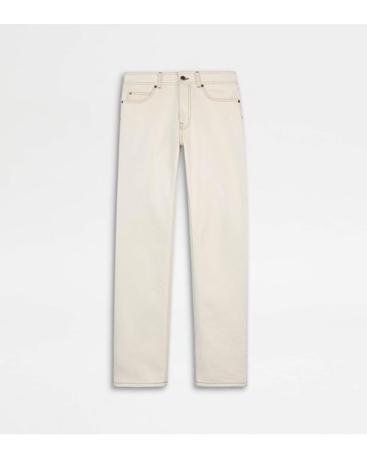 Tod's Natural 5 Pocket Jeans for men