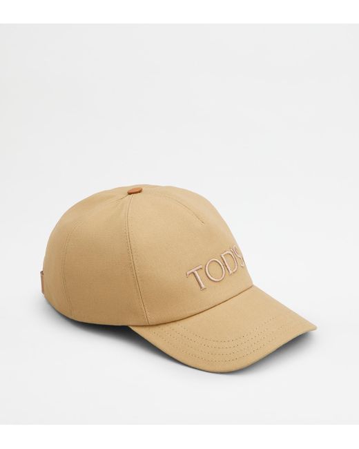 Cappello con Visiera di Tod's in Natural da Uomo