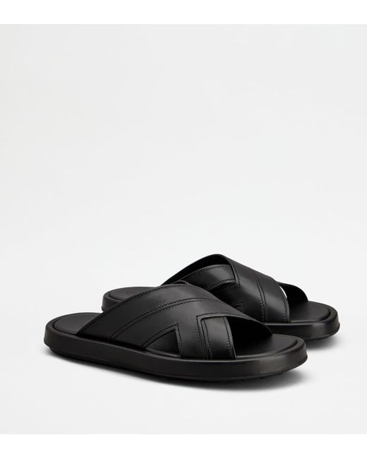 Tod's Black Sandals for men