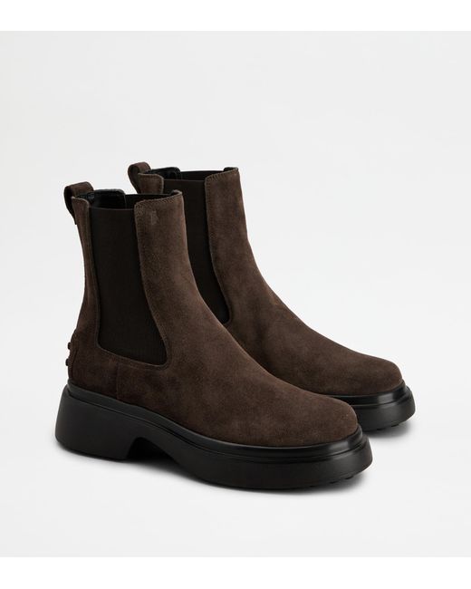 Tod's Black Chelsea Boots