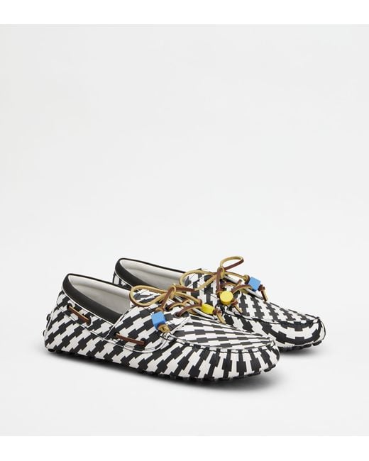 Tod's White Boat Gommino Loafers for men