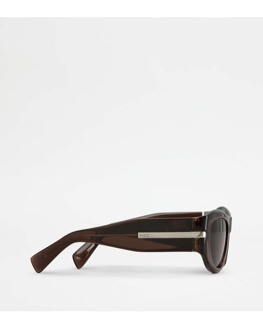 Tod's Brown Rounded Sunglasses