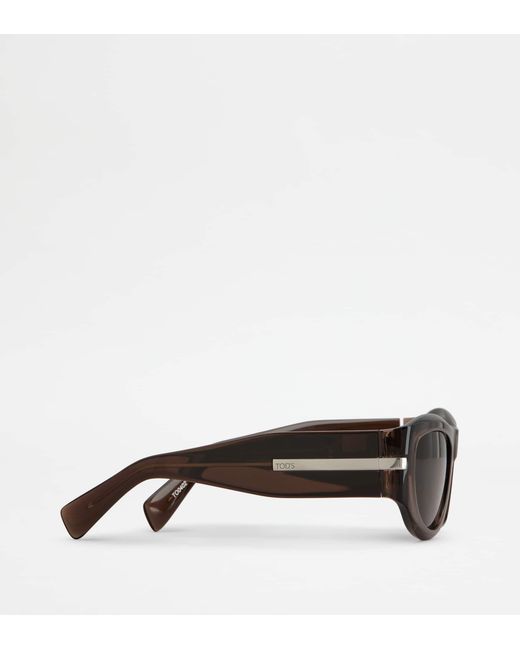 Tod's Brown Rounded Sunglasses