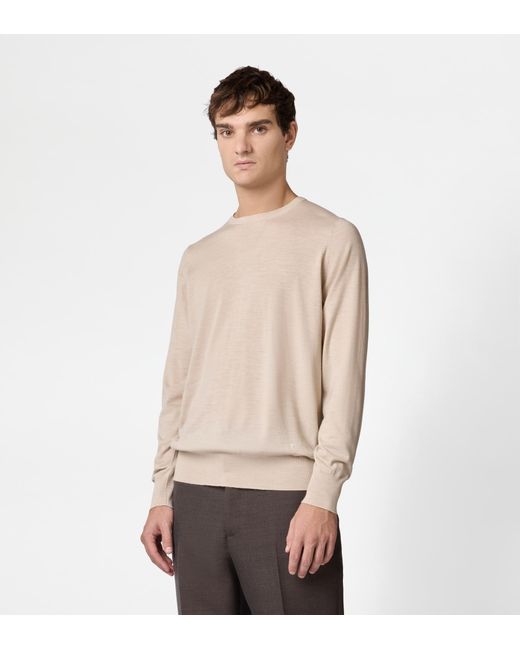 Tod's Natural Round-Neck Pullover for men