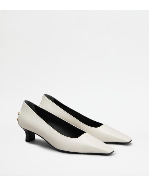 Tod's White Pumps