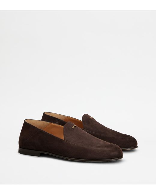 Tod's Brown Mule Loafers