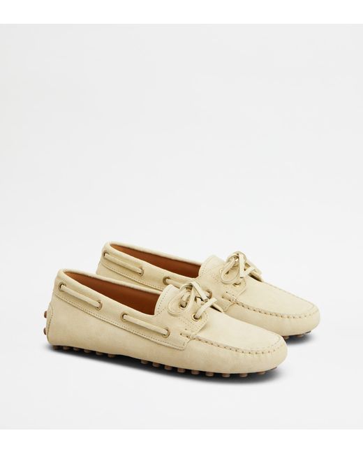 Tod's Natural Boat Gommino Loafers