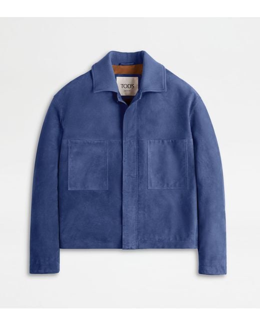 Tod's Blue Coach Jacket for men