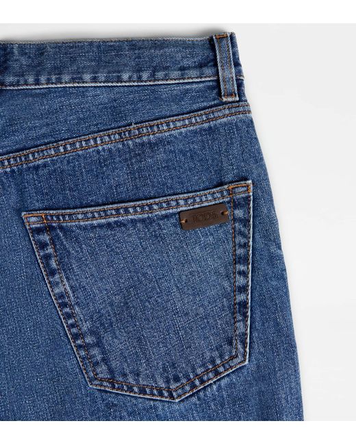 Tod's Blue 5 Pocket Jeans for men