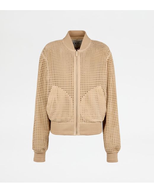 Tod's Natural Bomber Jacket