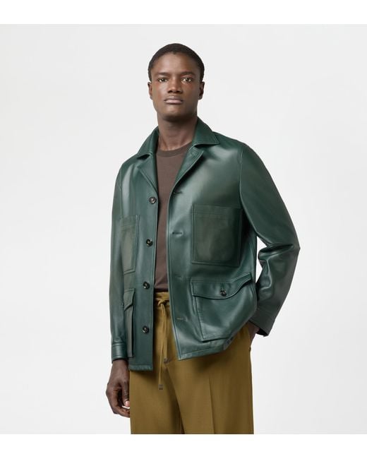 Tod's Green Safari Jacket for men