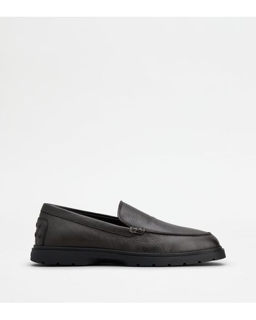 Tod's Black Slipper Loafers for men