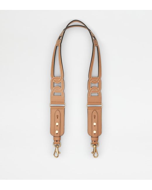 Tod's White Kate Shoulder Strap In Leather