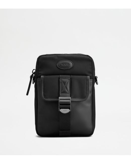 Tod's Black Phone Holder for men