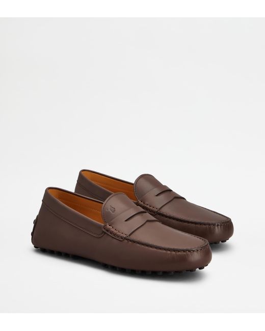 Tod's Brown Gommino Loafers for men