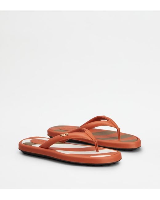 Tod's Brown Thongs
