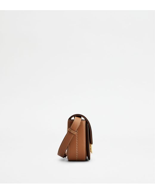 Tod's Brown Umhängetasche T Timeless Aus Leder Micro