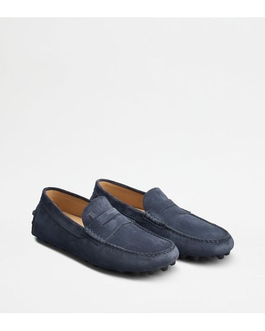 Tod's Blue Gommino Bubble Loafers for men