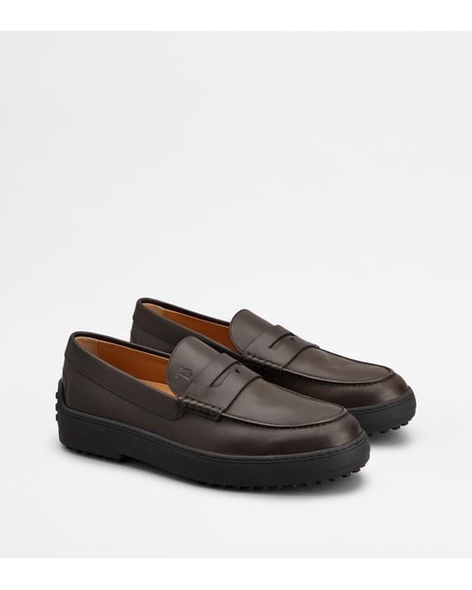 Tod's Black Winter Gommino Loafers for men