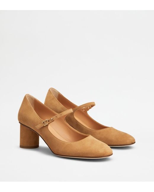 Tod's Natural Mary Jane Pumps