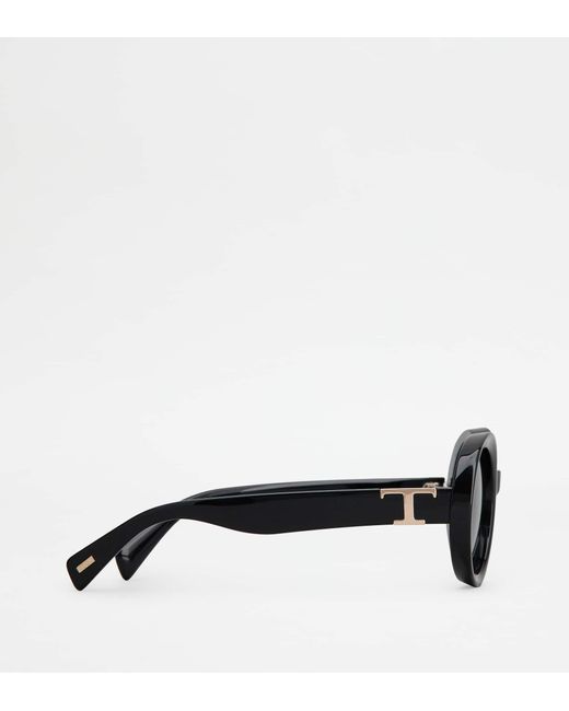 Tod's Black Oval Sunglasses