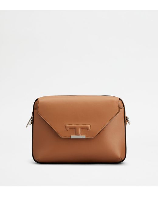 Borsa A Tracolla T Timeless di Tod's in Brown da Uomo