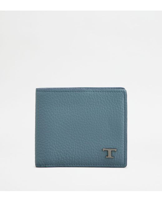 Tod's Blue Wallet In Leather for men