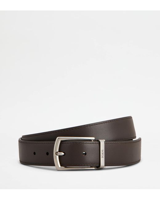 Tod's Brown Adjustable And Reversible Belt for men