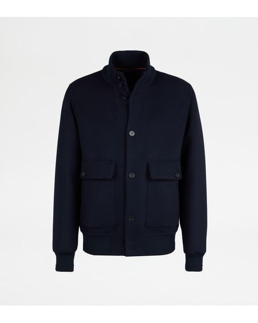 Tod's Blue Bomber Jacket for men