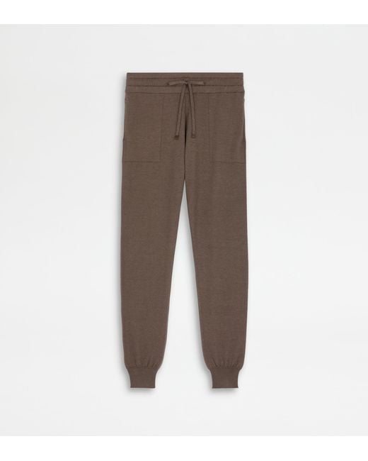 Tod's Brown Jogger Trousers