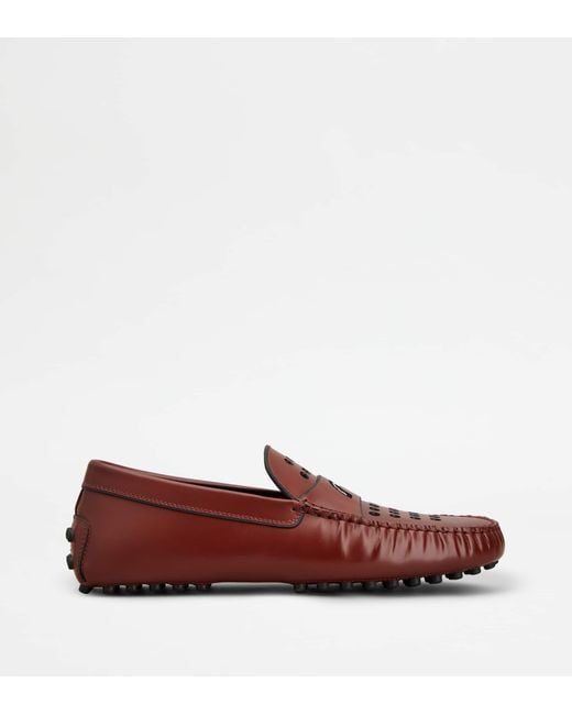 Tod's Red Gommino Loafers for men