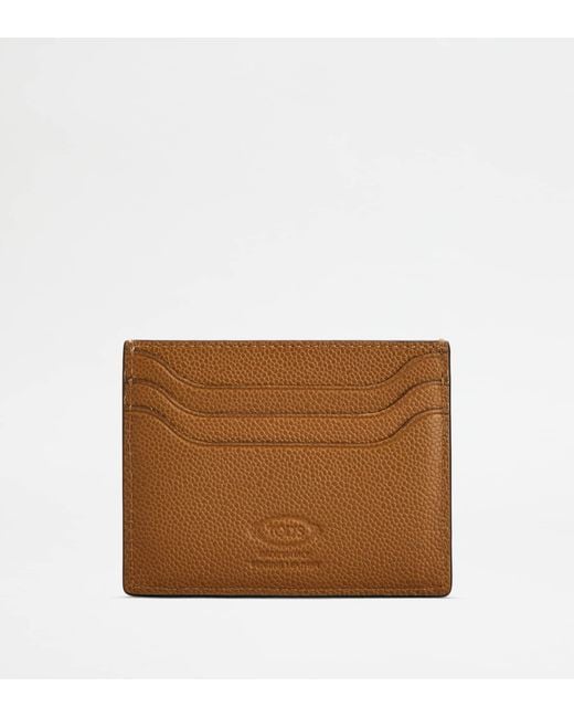 Tod's Brown Card Holder for men