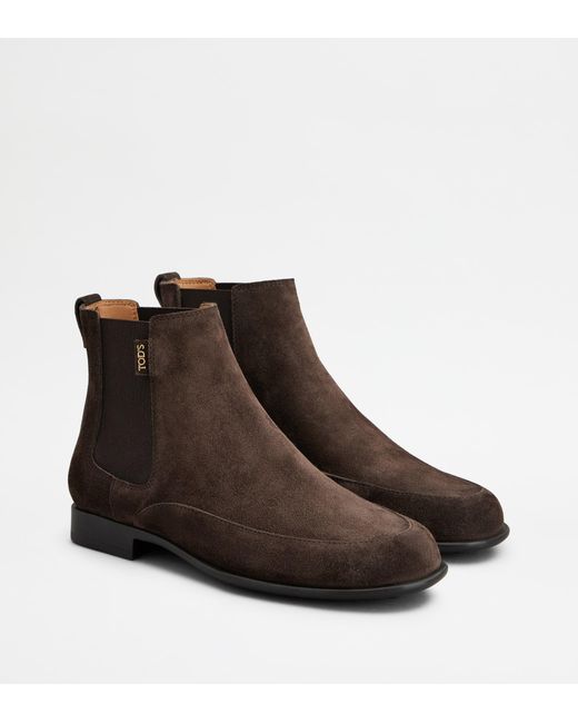 Tod's Brown Chealsea Boots