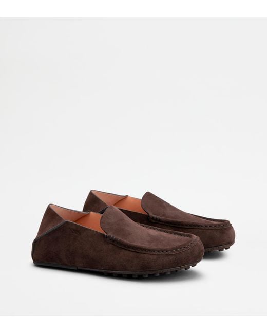 Tod's Brown Slipper Loafers for men