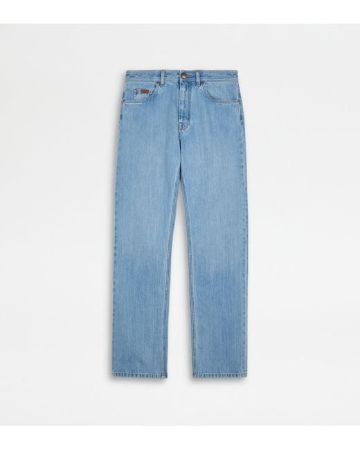 Tod's Blue 5 Pocket Jeans for men