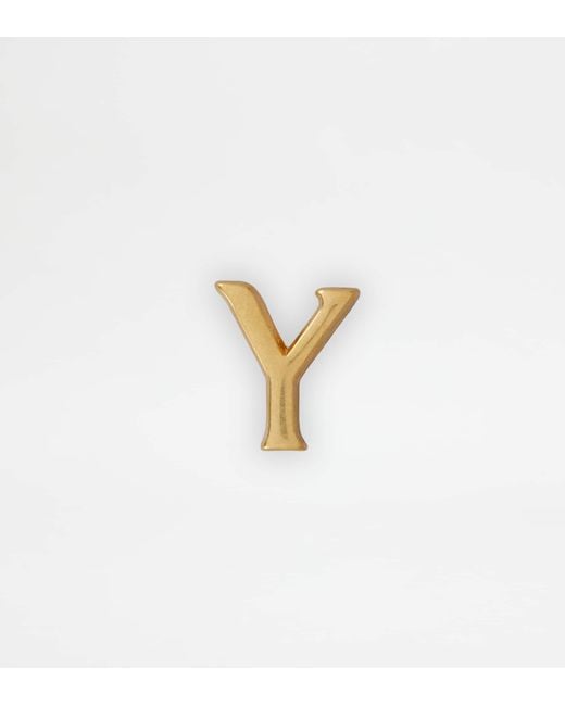 Tod's White Letter Y Charm