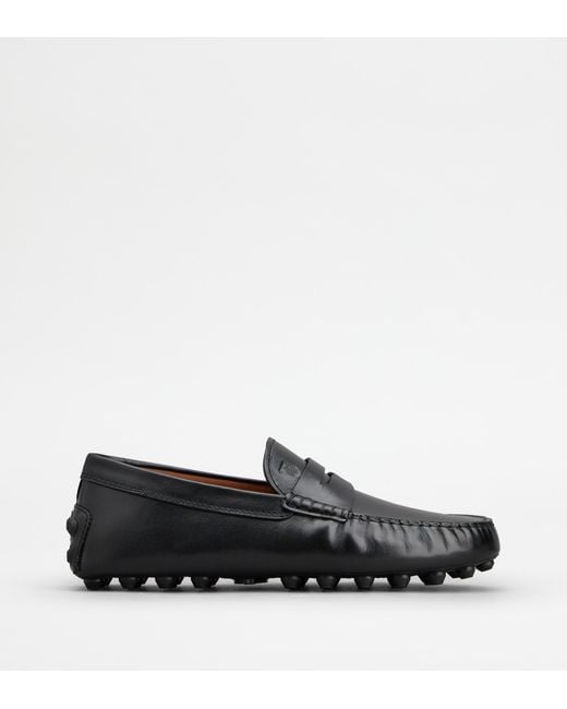 Tod's Black Gommino Bubble Loafers for men