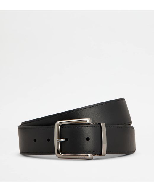 Tod's Black Adjustable And Reversible Belt for men