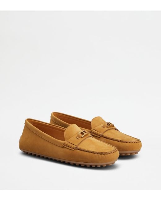 Tod's Brown City Gommino Loafers