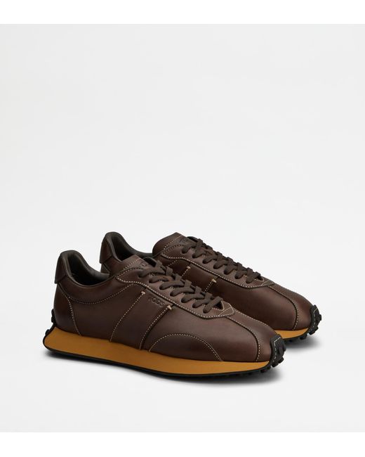 Tod's Brown T Vintage Sneakers for men
